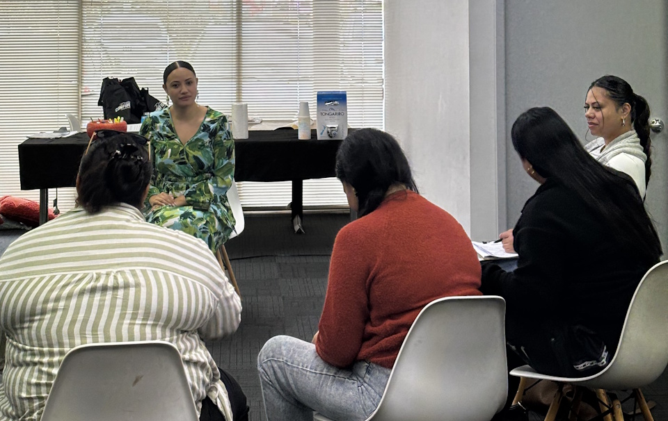 Guest speaker Diamond Langi taking Poise and Posture lesson Guest speaker Diamond Langi taking Poise and Posture lesson